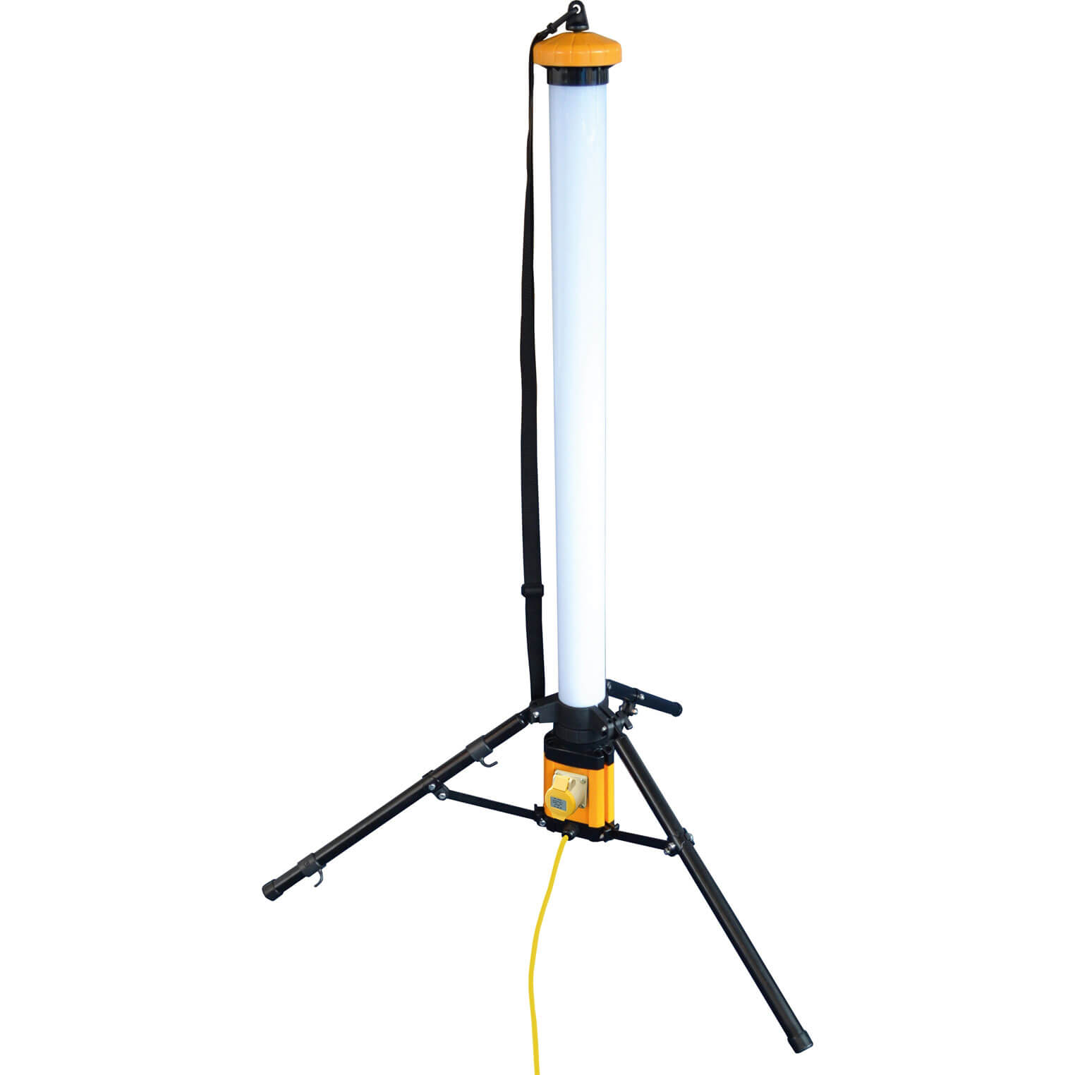 Image of Faithfull 336 LED Pole Work Light on Tripod 3000 Lumens 110v