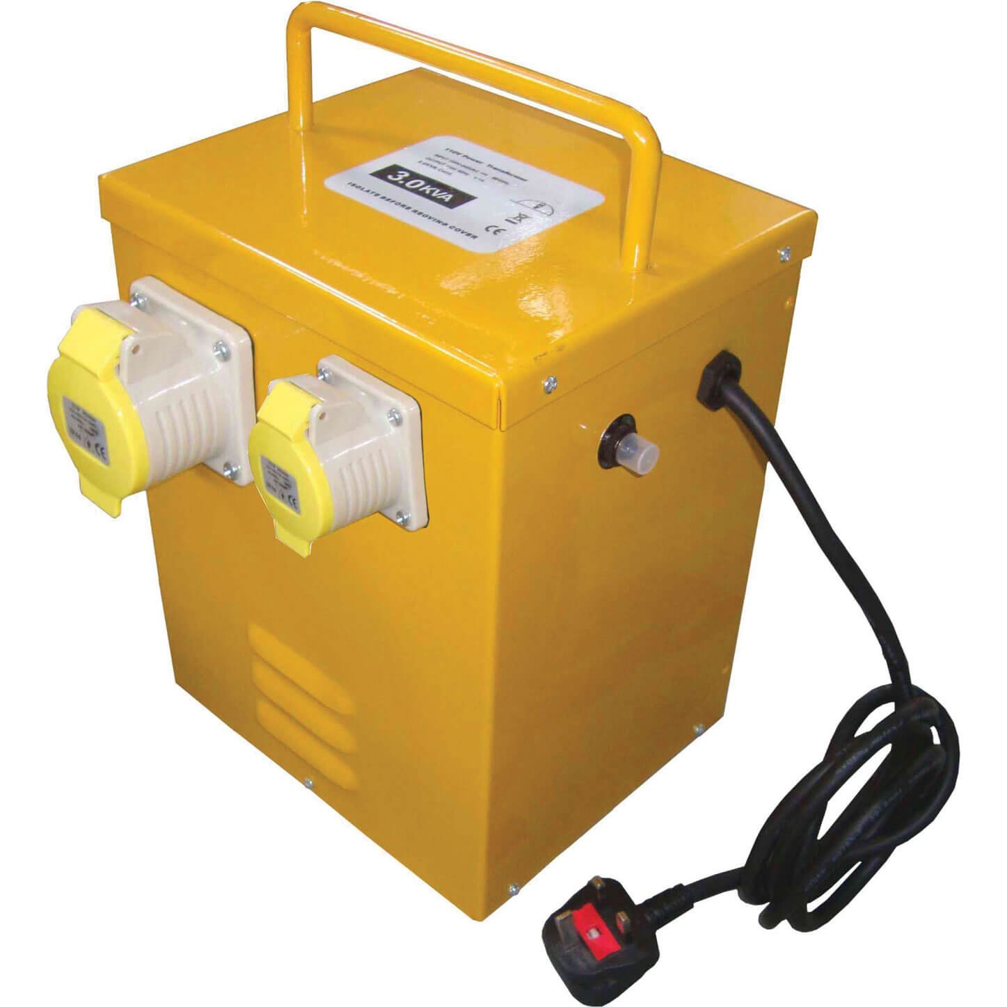 Image of Faithfull Power Plus 3Kva 240v to 110v Step Down Continuous Rate Transformer