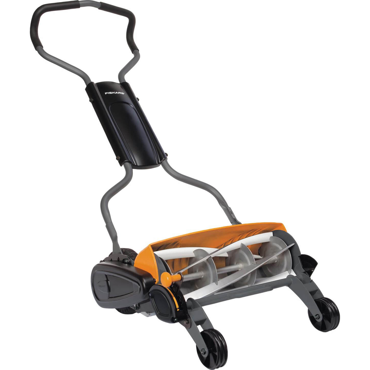 Image of Fiskars StaySharp Max Reel Push Hand Cylinder Lawnmower