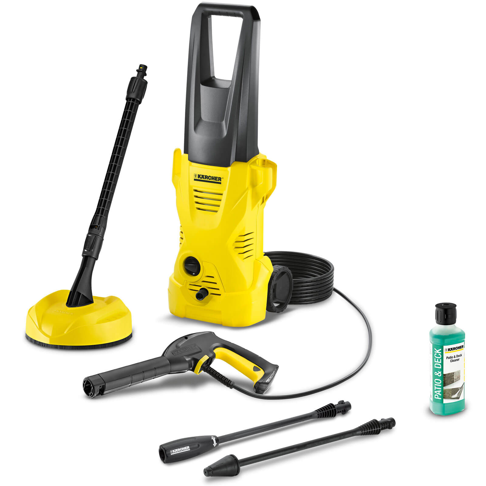 Image of Karcher K2 Home Pressure Washer with Patio Cleaner 110 Bar 1400w 240v