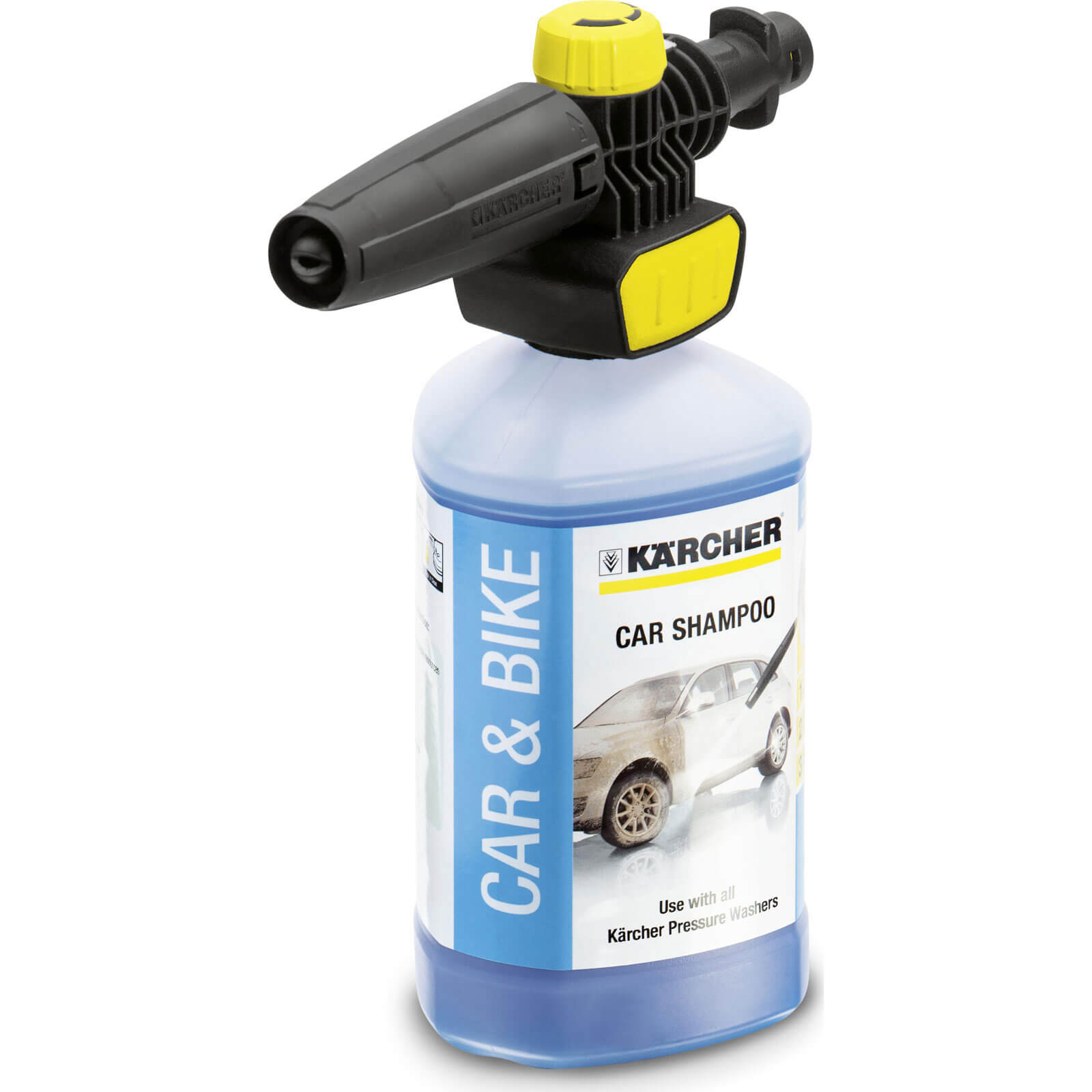 Image of Karcher Plug n Clean Foam Nozzle with Car Shampoo for K2 K7 Pressure Washers