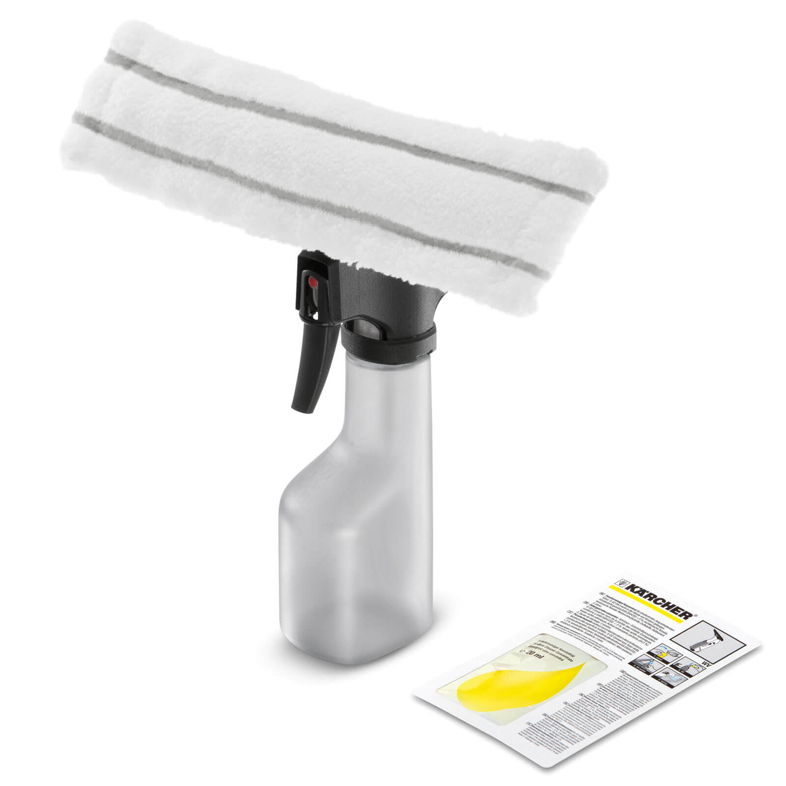 Image of Karcher Spray Bottle and Microfibre Pad Kit for Karcher Window Vacs