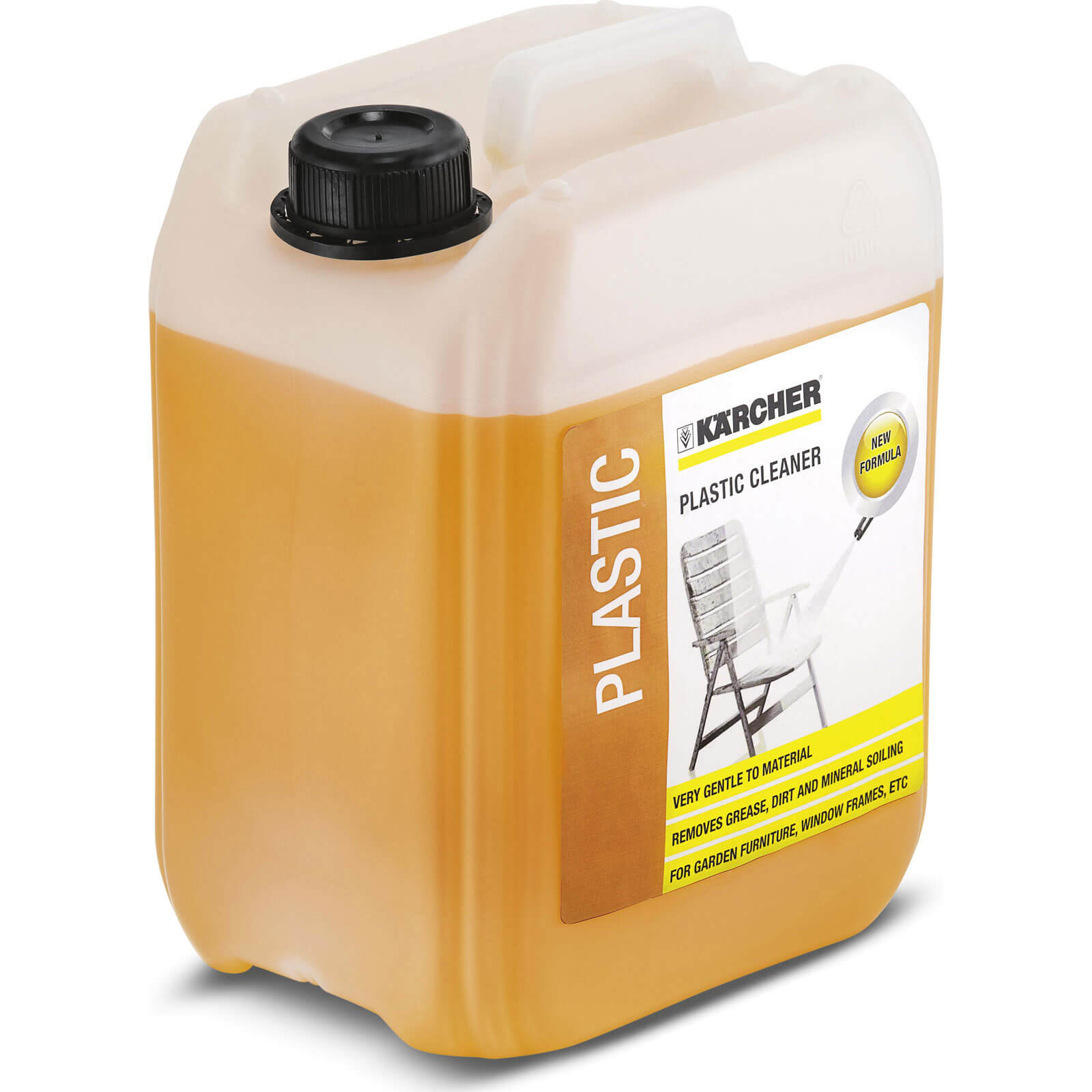 Image of Karcher Multi Purpose Plastics Plug n Clean Detergent Cleaner 5 Litre for Pressure Washers