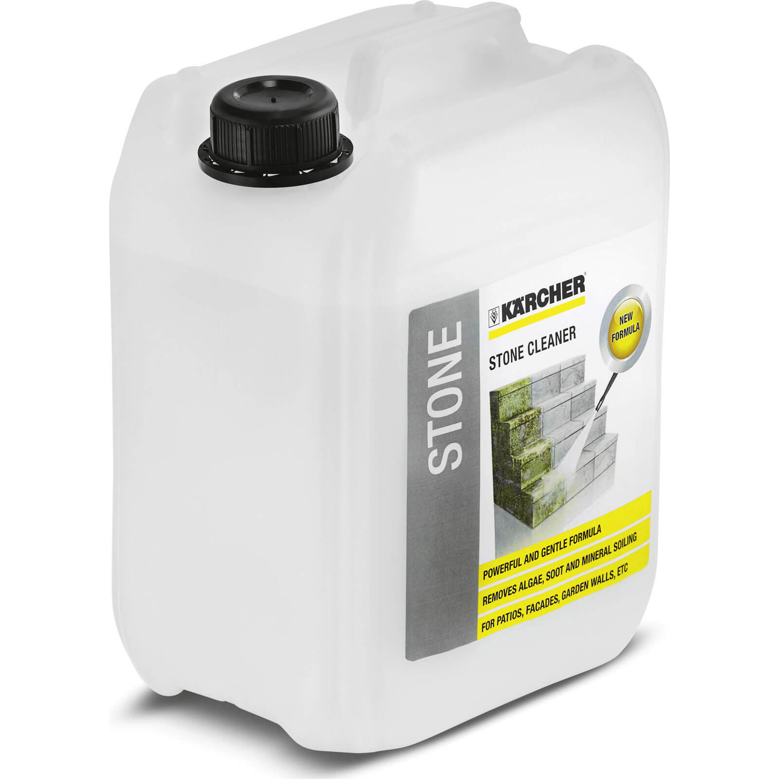 Image of Karcher Multi Purpose Stone and Facade Plug n Clean Detergent Cleaner 5 Litre Refill for Pressure Washers