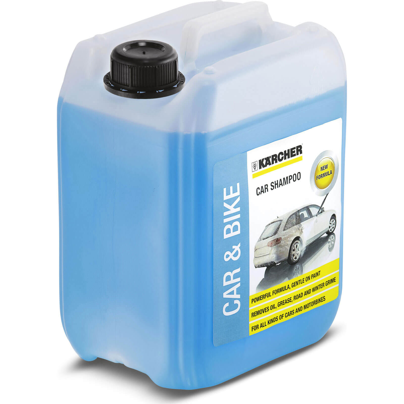 Image of Karcher Mild Alkaline Foam Car Shampoo Plug n Clean Detergent 5 Litre Refill for Pressure Washers