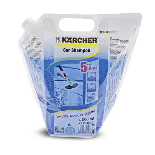 Image of Karcher 500ml Concentrate Car Shampoo Cleaner Detergent Pouch Makes 5 Litres for Pressure Washers