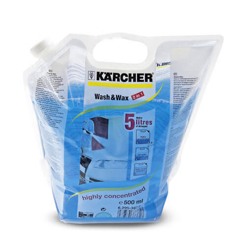 Image of Karcher Concentrate Wash and Wax Detergent Cleaner Pouch Makes 5 Litres for Pressure Washers