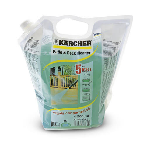 Image of Karcher Concentrate Patio and Deck Detergent Cleaner Pouch Makes 5 Litres for Pressure Washers