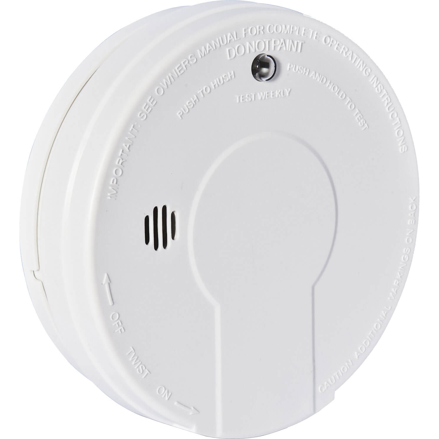 Image of Kidde Battery Smoke Alarm for Living Areas with Hush and Test Button