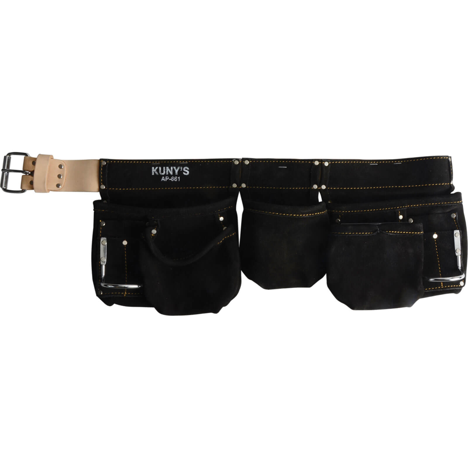 Image of Kunys Split Grain Water Repellant Double Tool Pouch