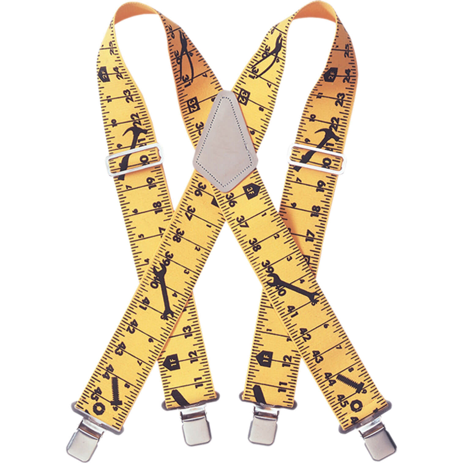 Image of Kunys Yellow Tape Braces 2 Wide