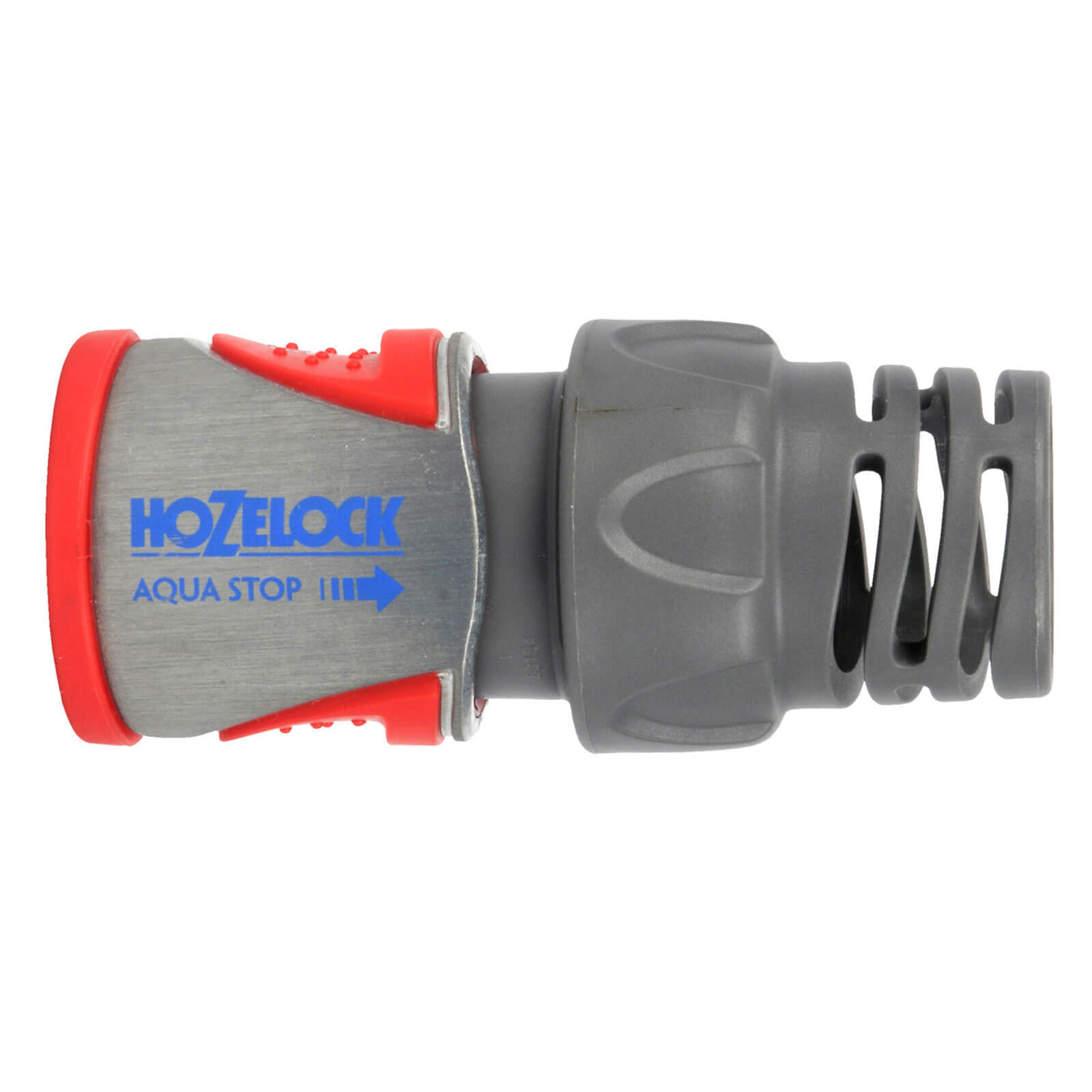 Image of Hozelock Pro Metal Aquastop Hose End Connector for 19mm 34 Hose Pipes