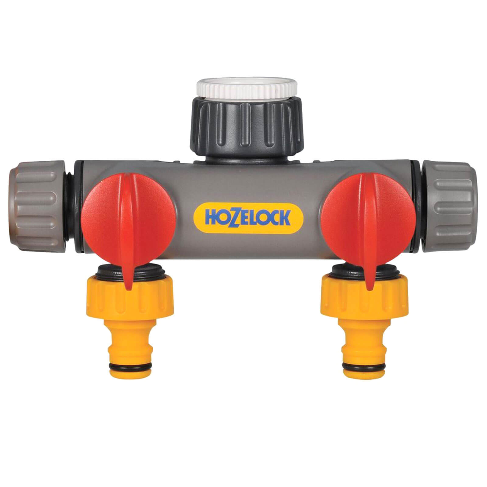 Image of Hozelock 2 Way Tap Connector for Outdoor Taps