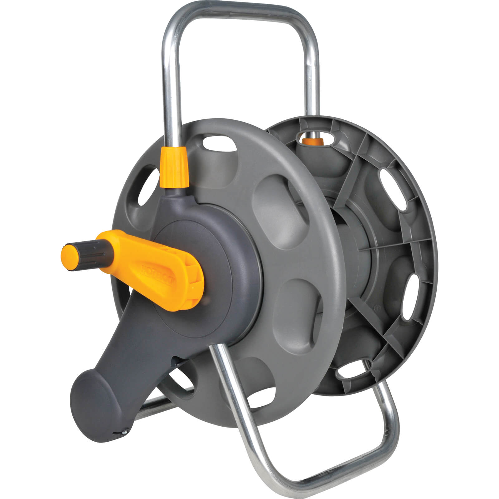 Image of Hozelock 60 Metre Empty Floor and Wall Hose Reel with Connectors