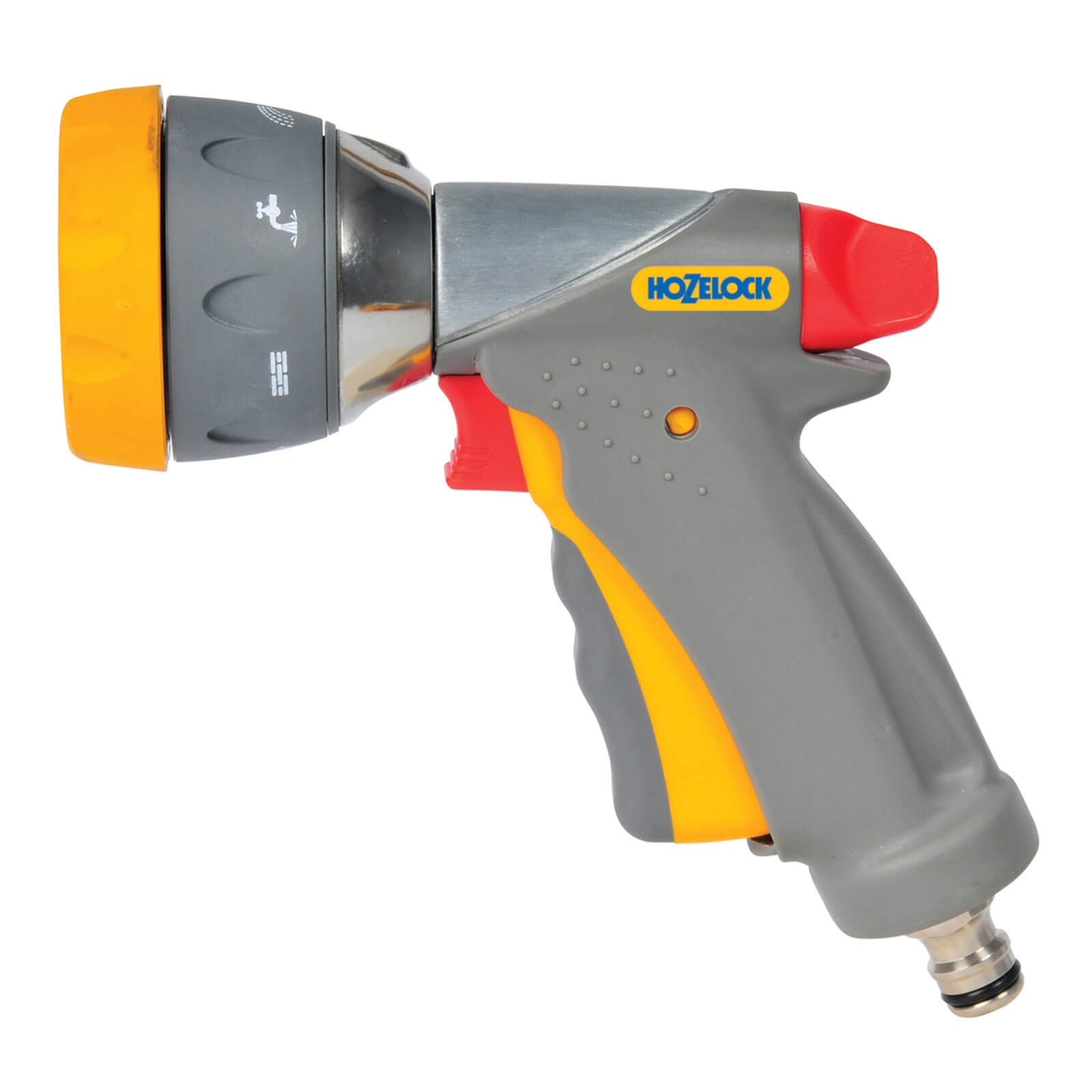 Image of Hozelock Metal Multi Water Spray Gun Pro with 7 Spray Patterns for Hose Pipes