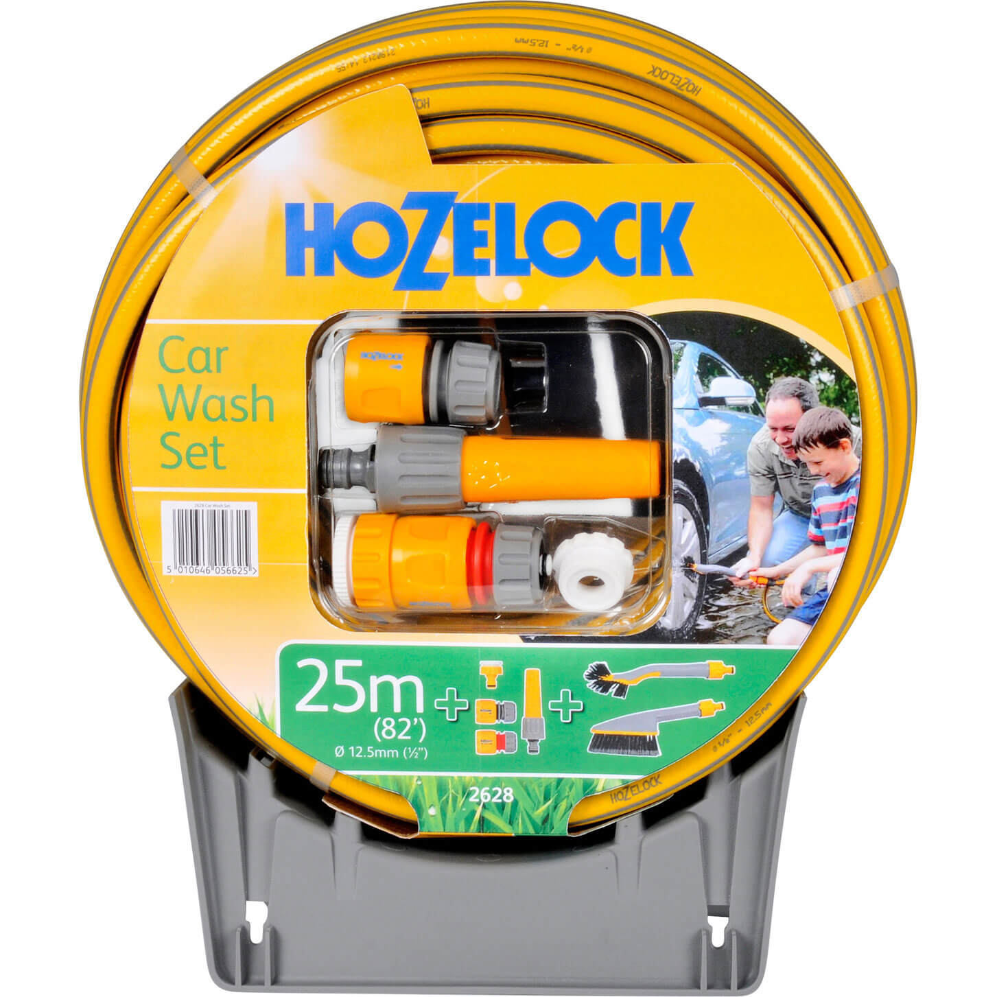 Image of Hozelock Car Washing Brush and Hose Set