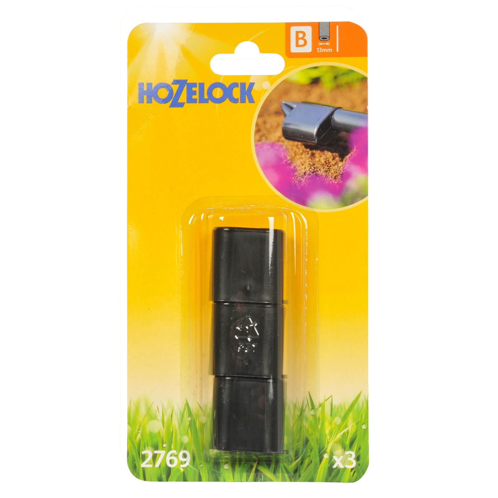 Image of Hozelock End Plug Pack of 3 for 13mm Auto Watering System