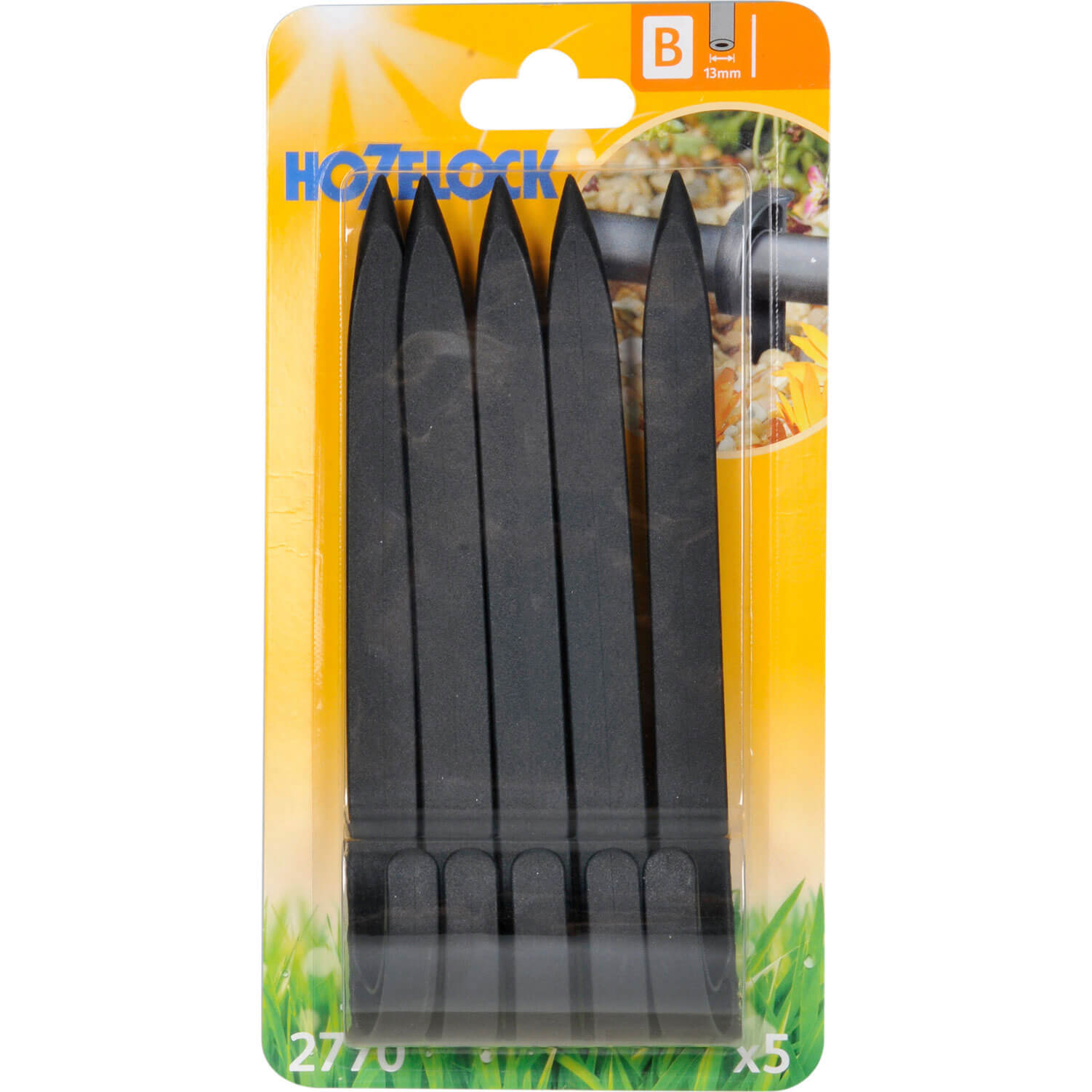 Image of Hozelock Supply Hose Stake Pack of 5 for 13mm Auto Watering System