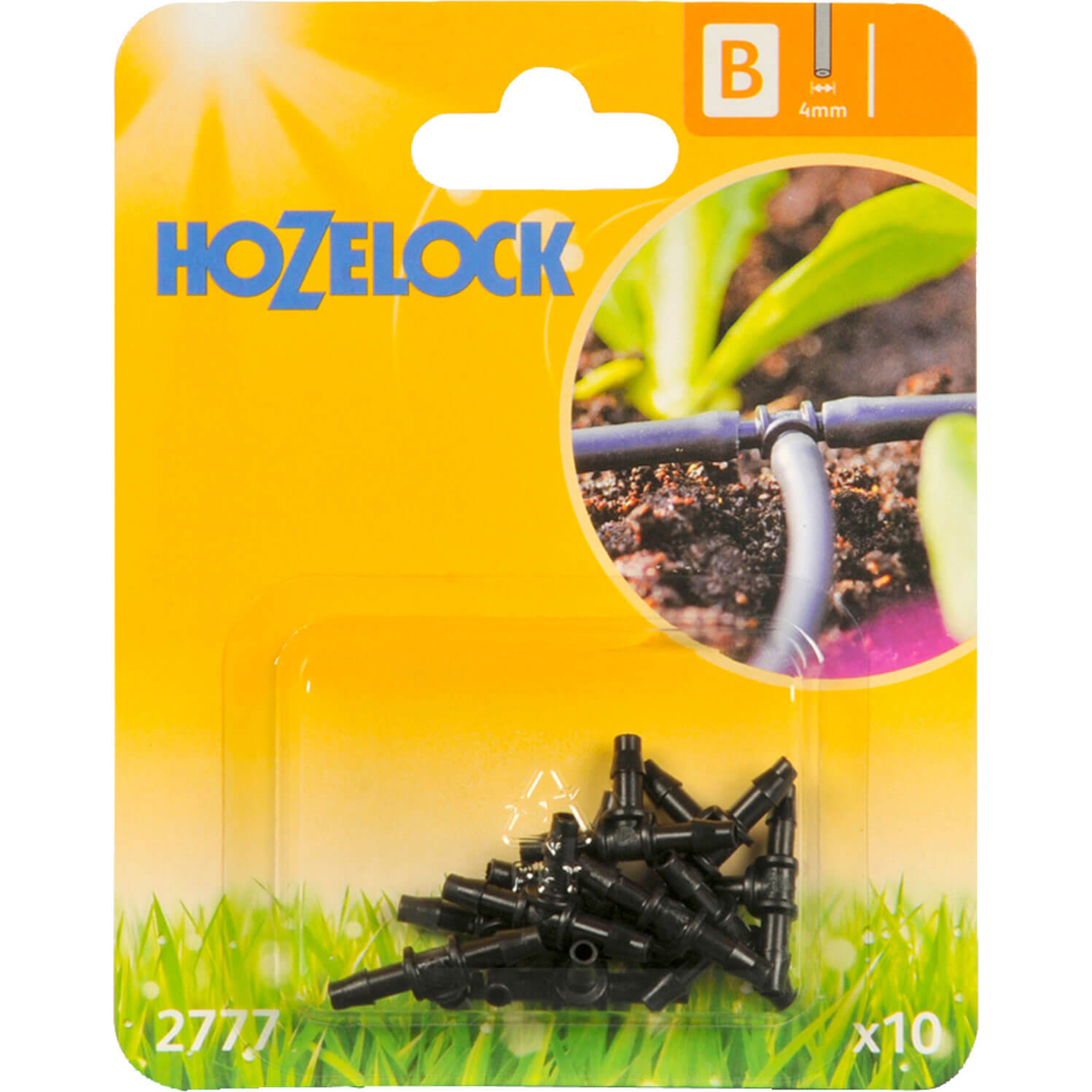 Image of Hozelock T Piece Pack of 10 for 4mm Auto Watering System