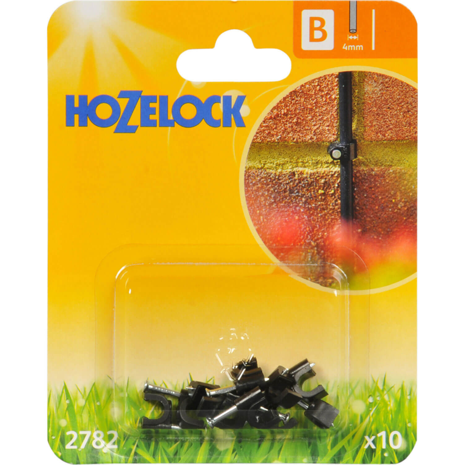 Image of Hozelock Wall Clip Pack of 10 for 4mm Auto Watering System