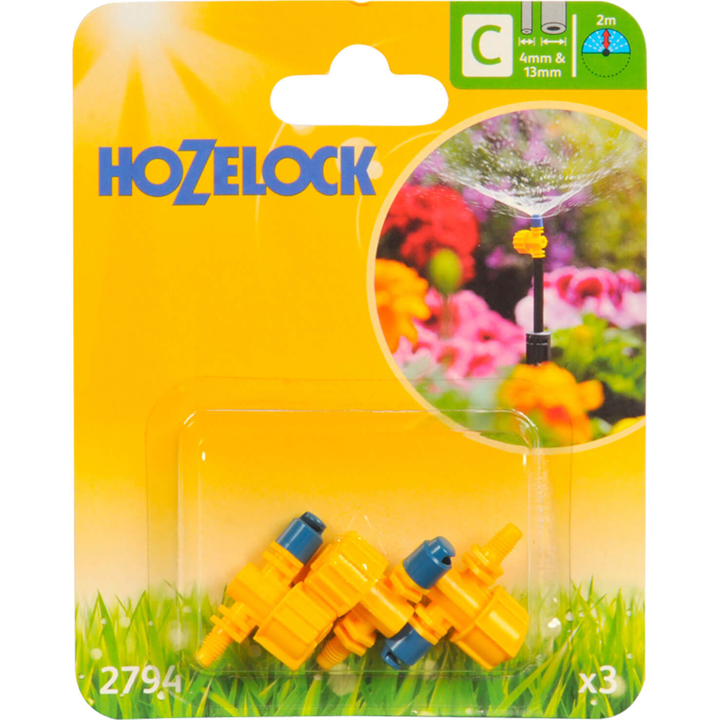 Image of Hozelock 180 Adjustable Microjet Pack of 3 for 4mm Auto Watering System