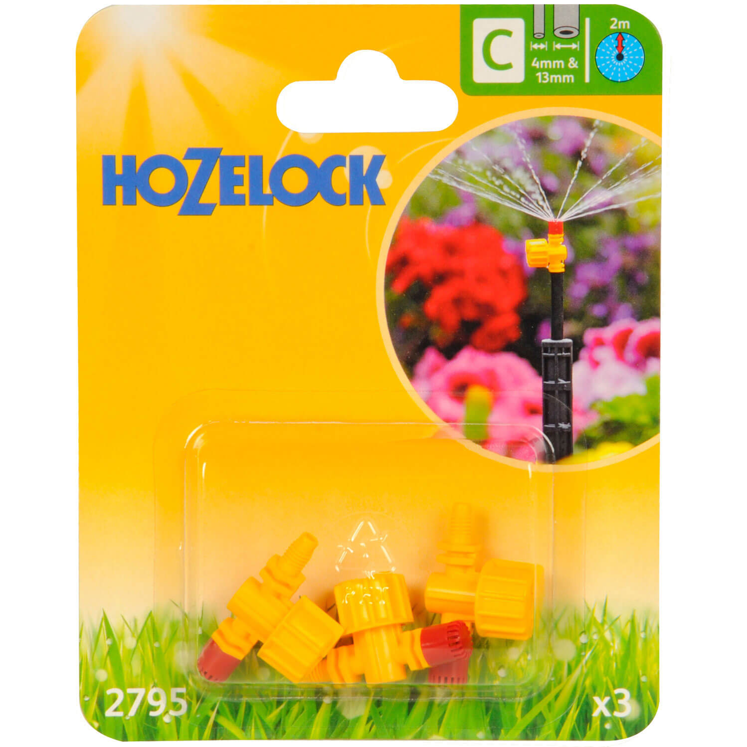 Image of Hozelock 360 Adjustable Microjet Pack of 3 for 4mm Auto Watering System