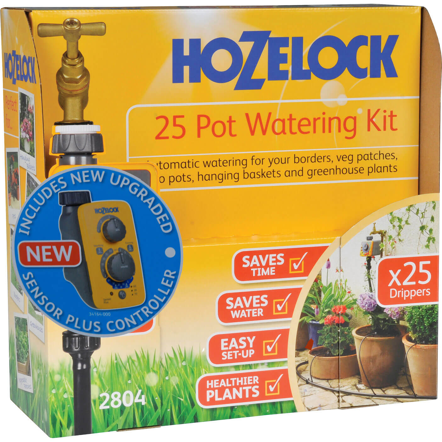 Image of Hozelock 25 Pot Auto Watering System Kit with Digital Water Timer