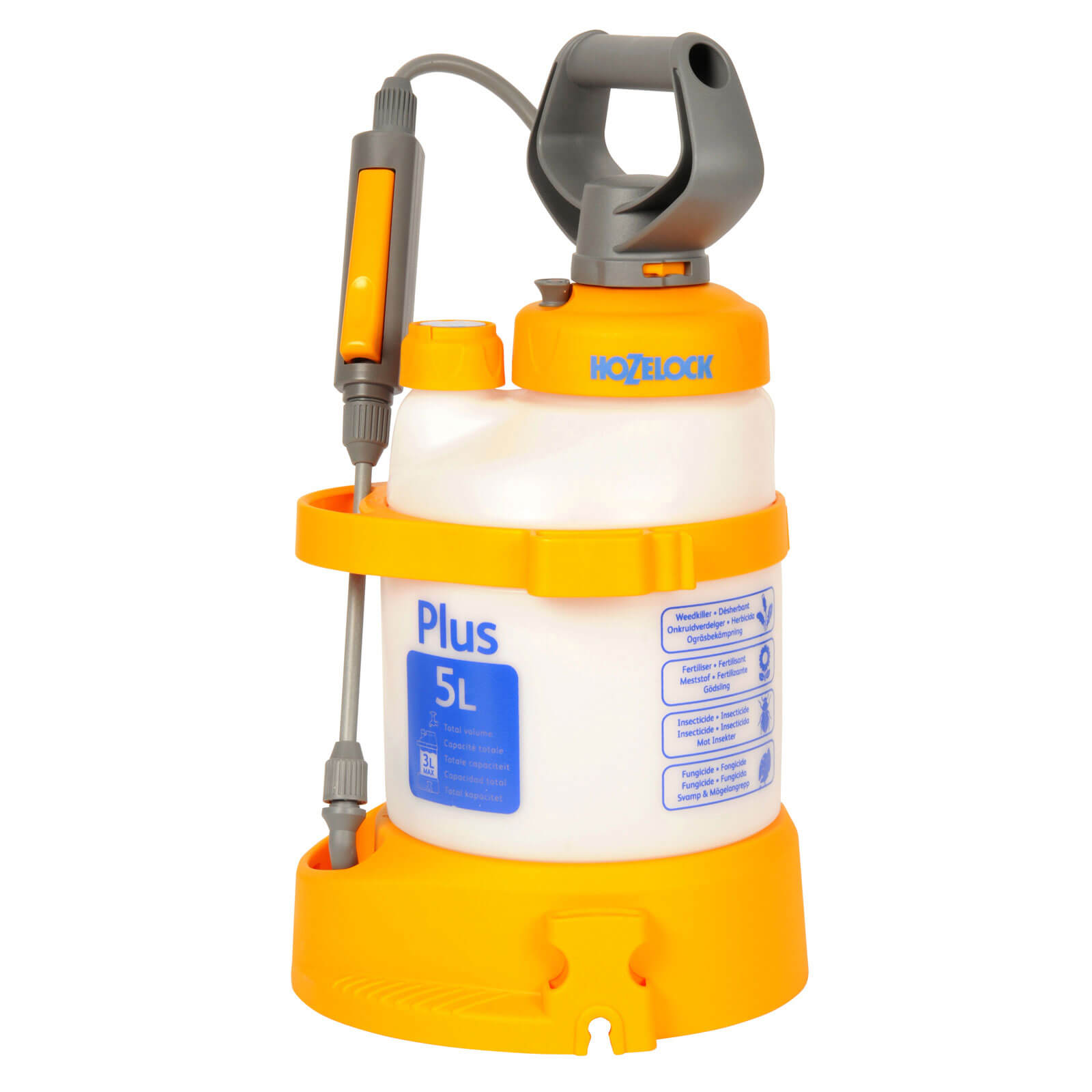 Image of Hozelock Plus Pressure Water Sprayer 5 Litres Holds 3 Litres