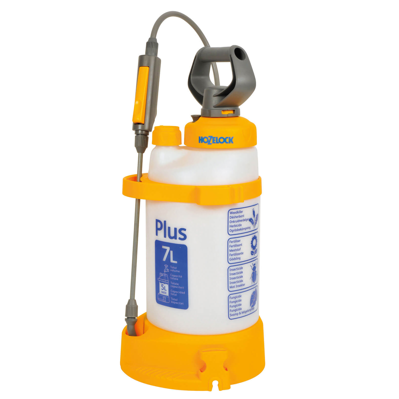 Image of Hozelock Plus Pressure Water Sprayer 7 Litres Holds 5 Litres