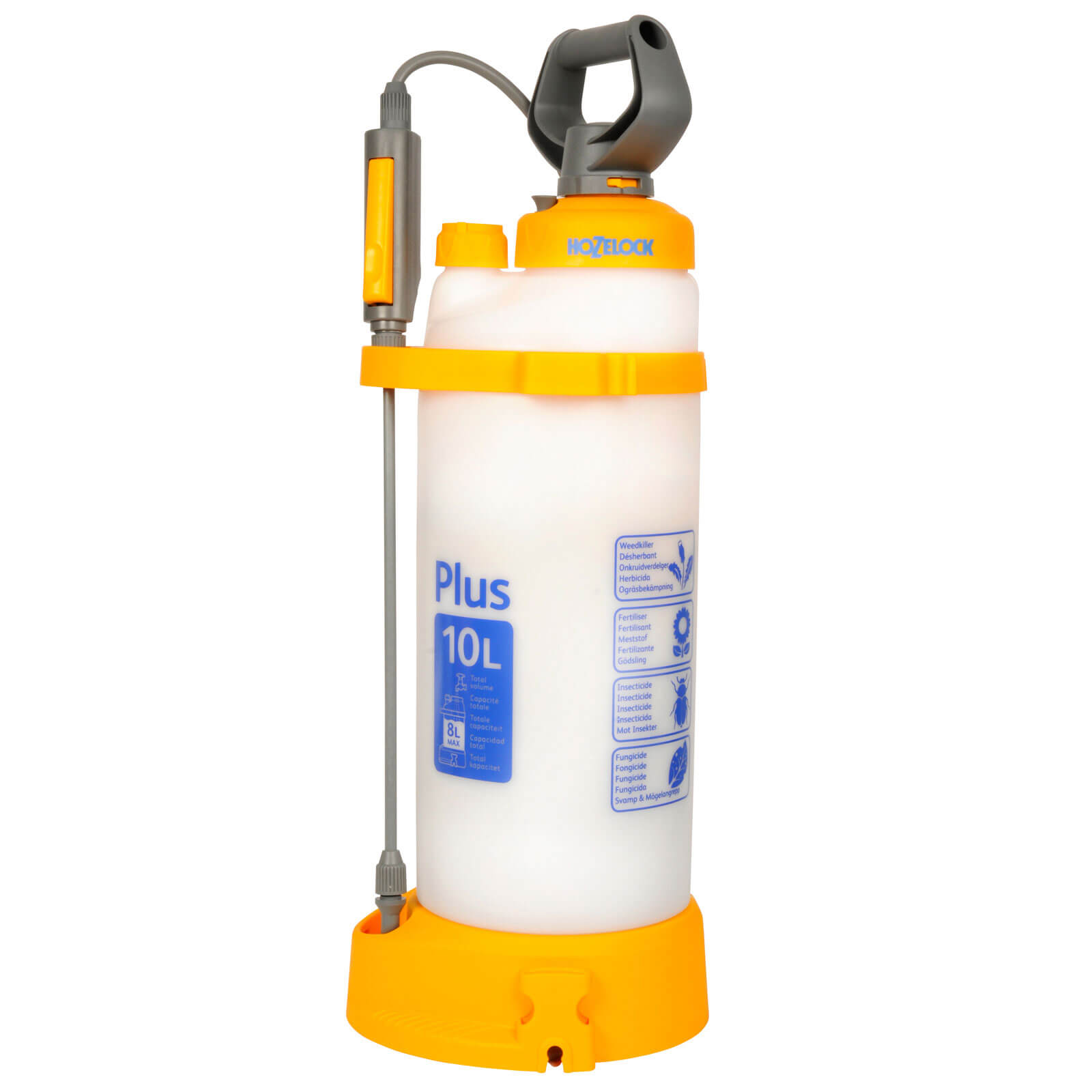 Image of Hozelock Plus Pressure Water Sprayer 10 Litres Holds 8 Litres