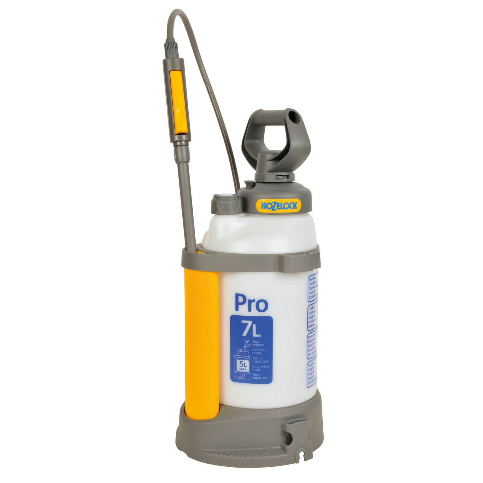 Image of Hozelock Pro Pressure Water Sprayer 7 Litres Holds 5 Litres