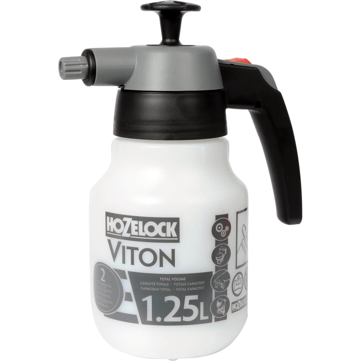 Image of Hozelock Viton Chemical Liquid Pressure Sprayer 125 Litre