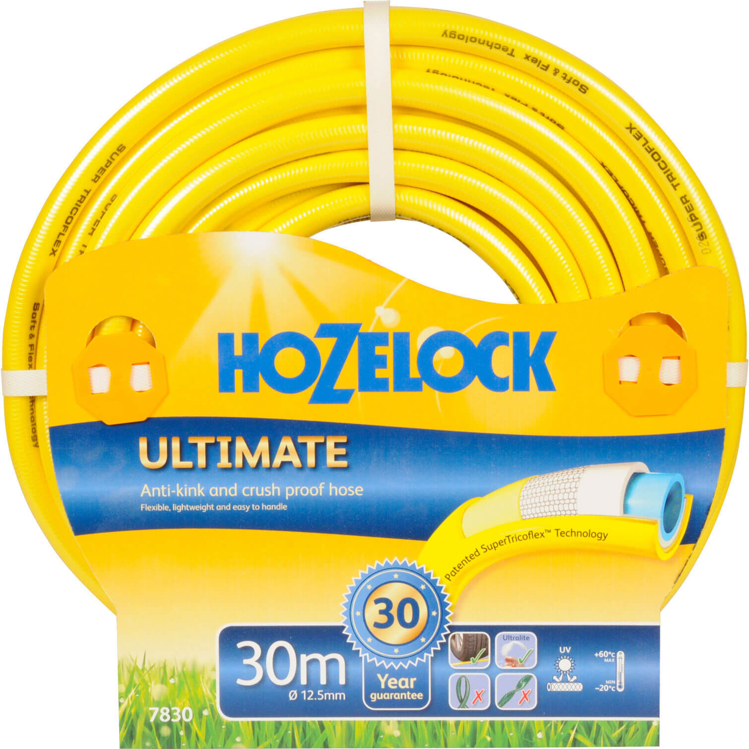 Image of Hozelock 30 Metre Ultimate AntiKink and AntiTwist Hose Pipe 125mm 12