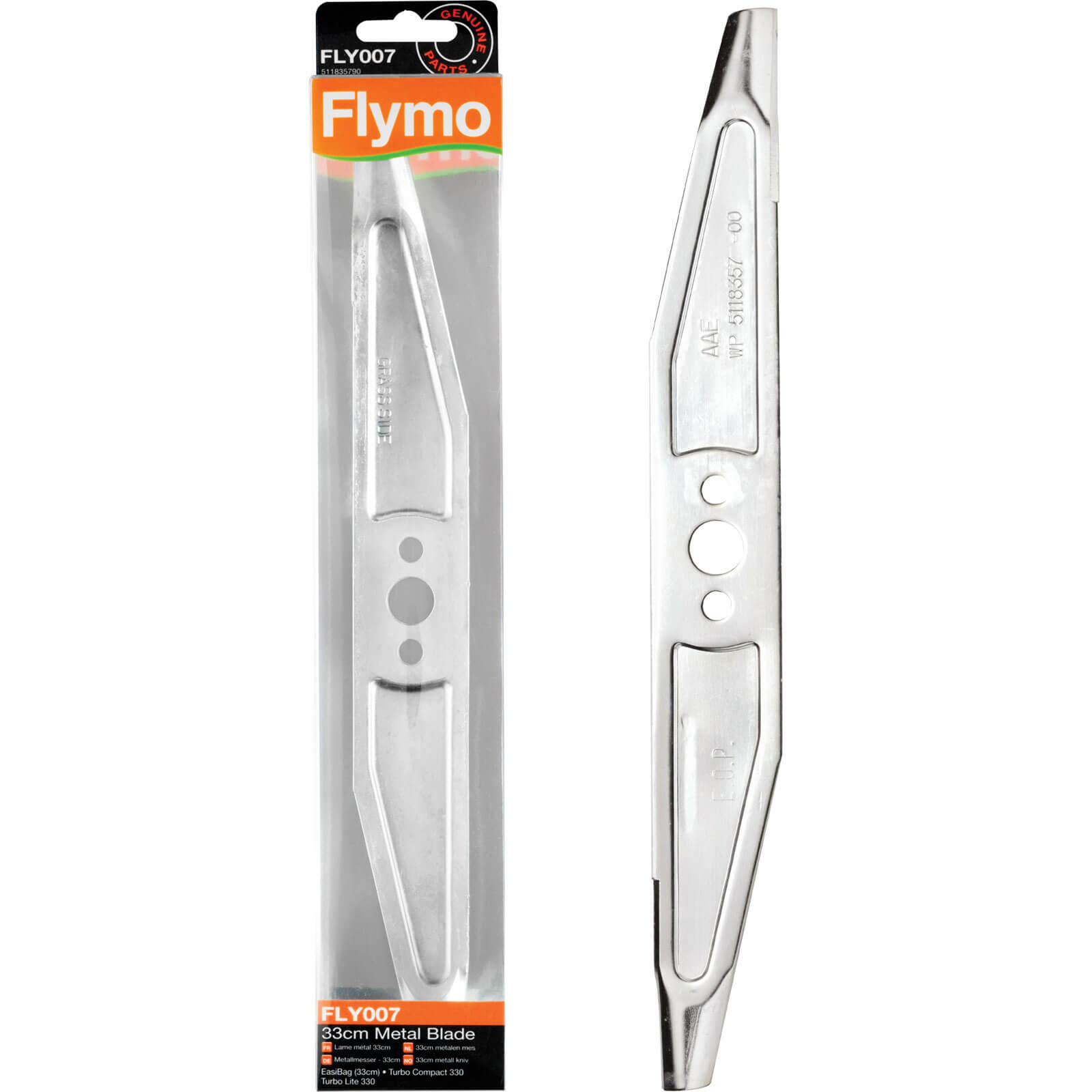 Image of Flymo FLY007 Replacement Metal Blade 33cm for TC330 TCV330 VC330 TL330 and Easibag Lawnmowers