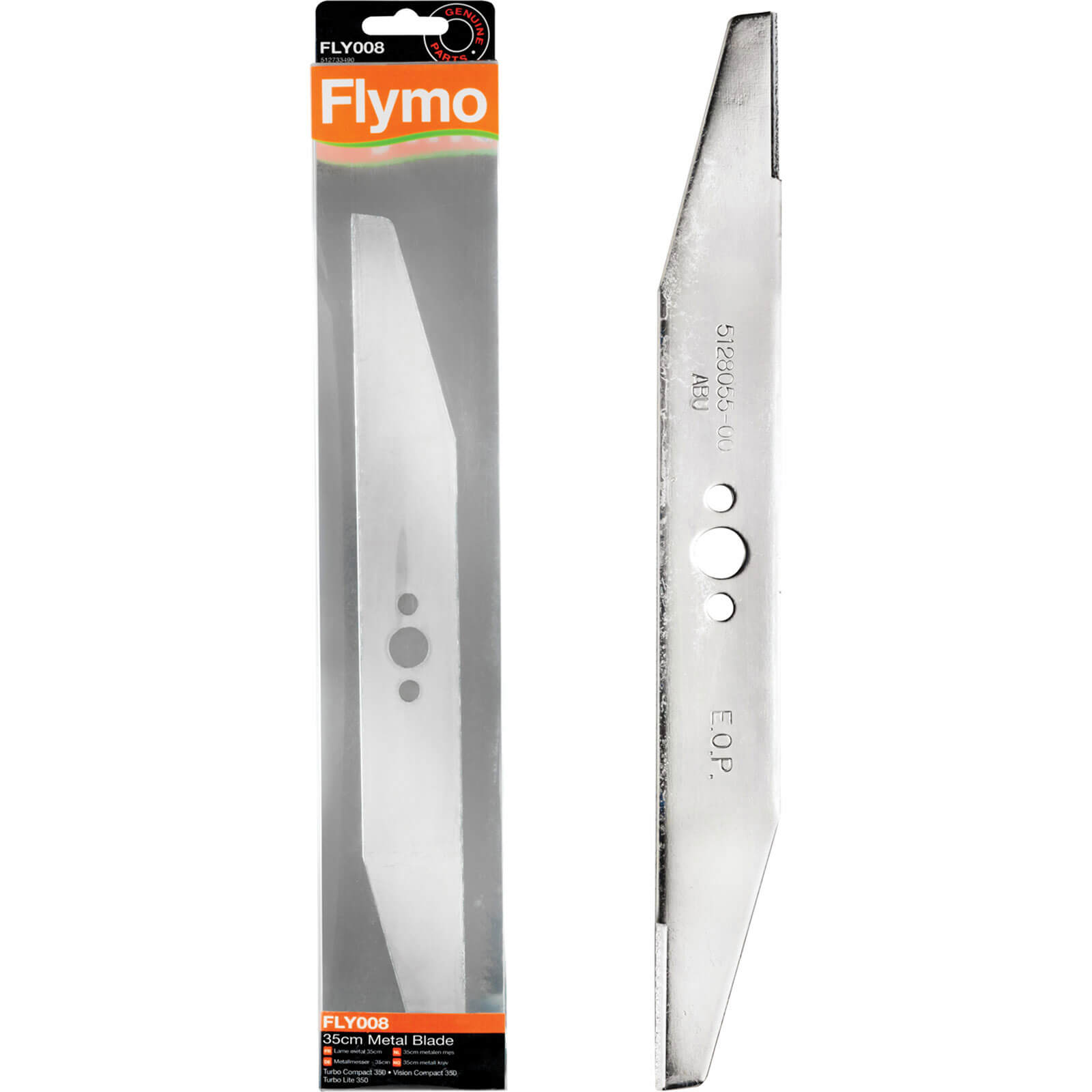 Image of Flymo FLY008 Replacement Metal Blade 35cm for TC350 TCV350 TL350 and VC350plus Lawnmowers