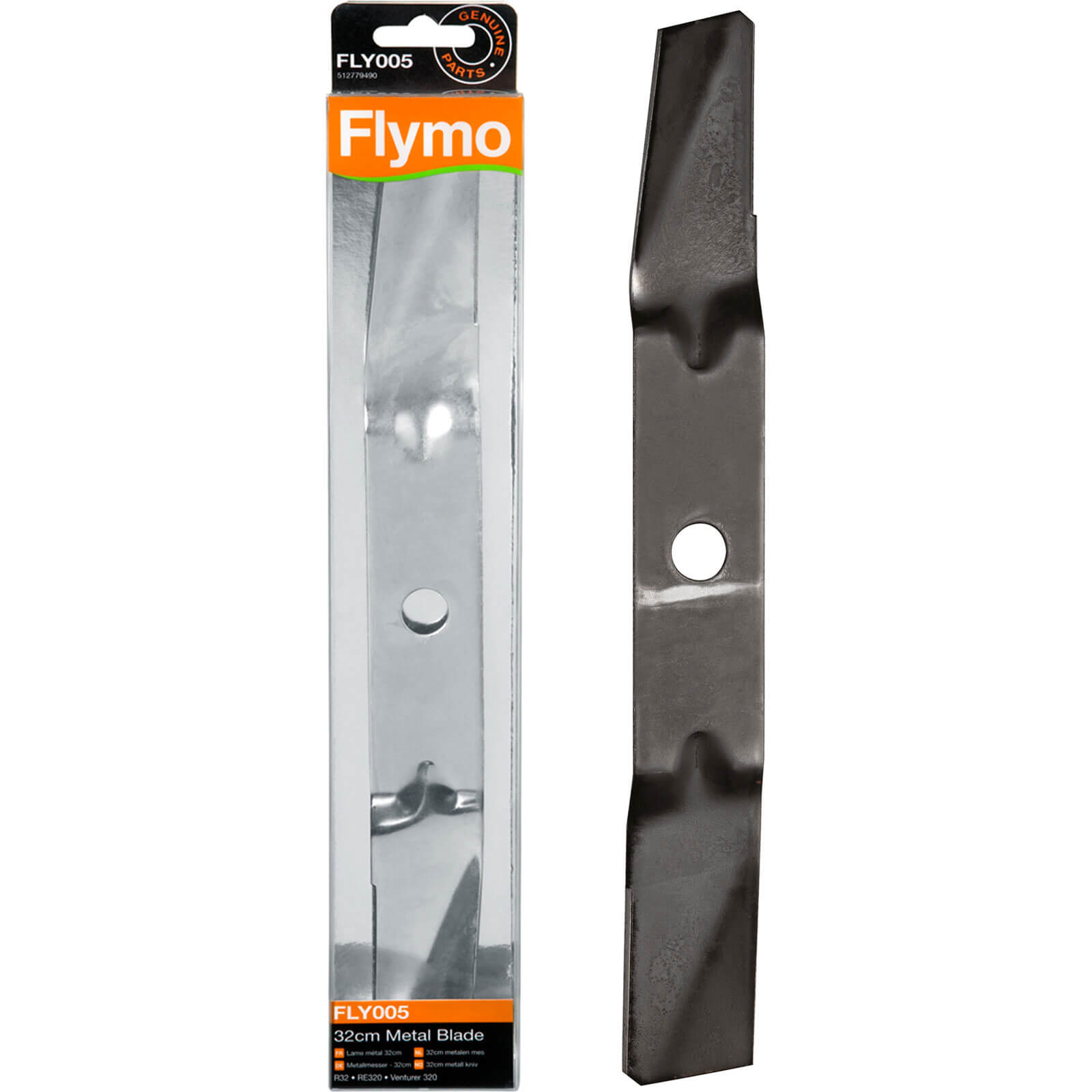 Image of Flymo FLY005 Replacement Metal Blade 32cm for Venturer 320 RE320 RE32 and R32 Lawnmowers