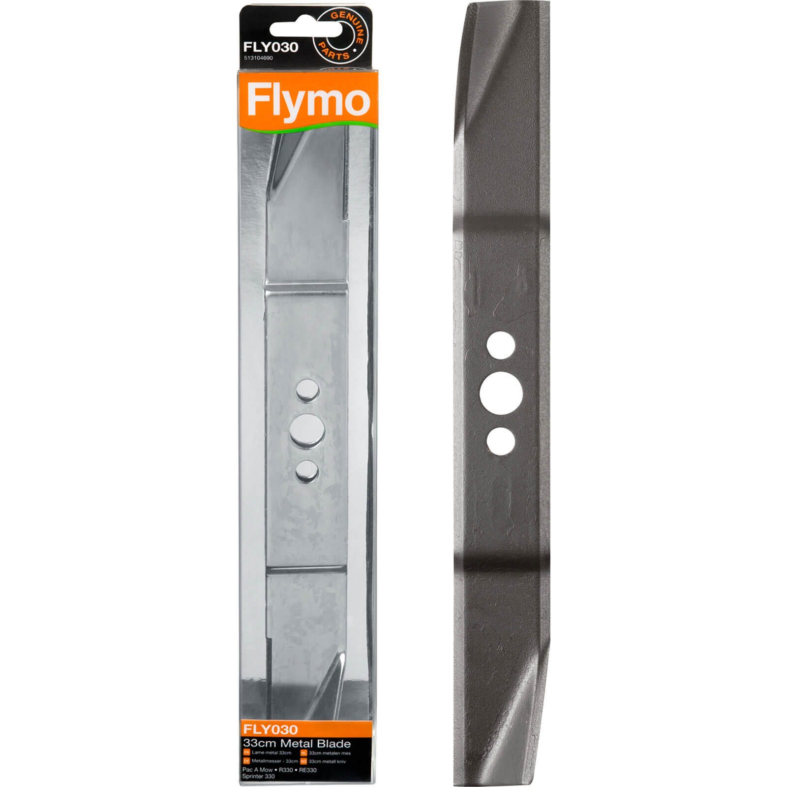 Image of Flymo FLY030 Replacement Metal Blade 33cm for Sprinter 330 RE330 R330 and Pac a Mow Lawnmowers