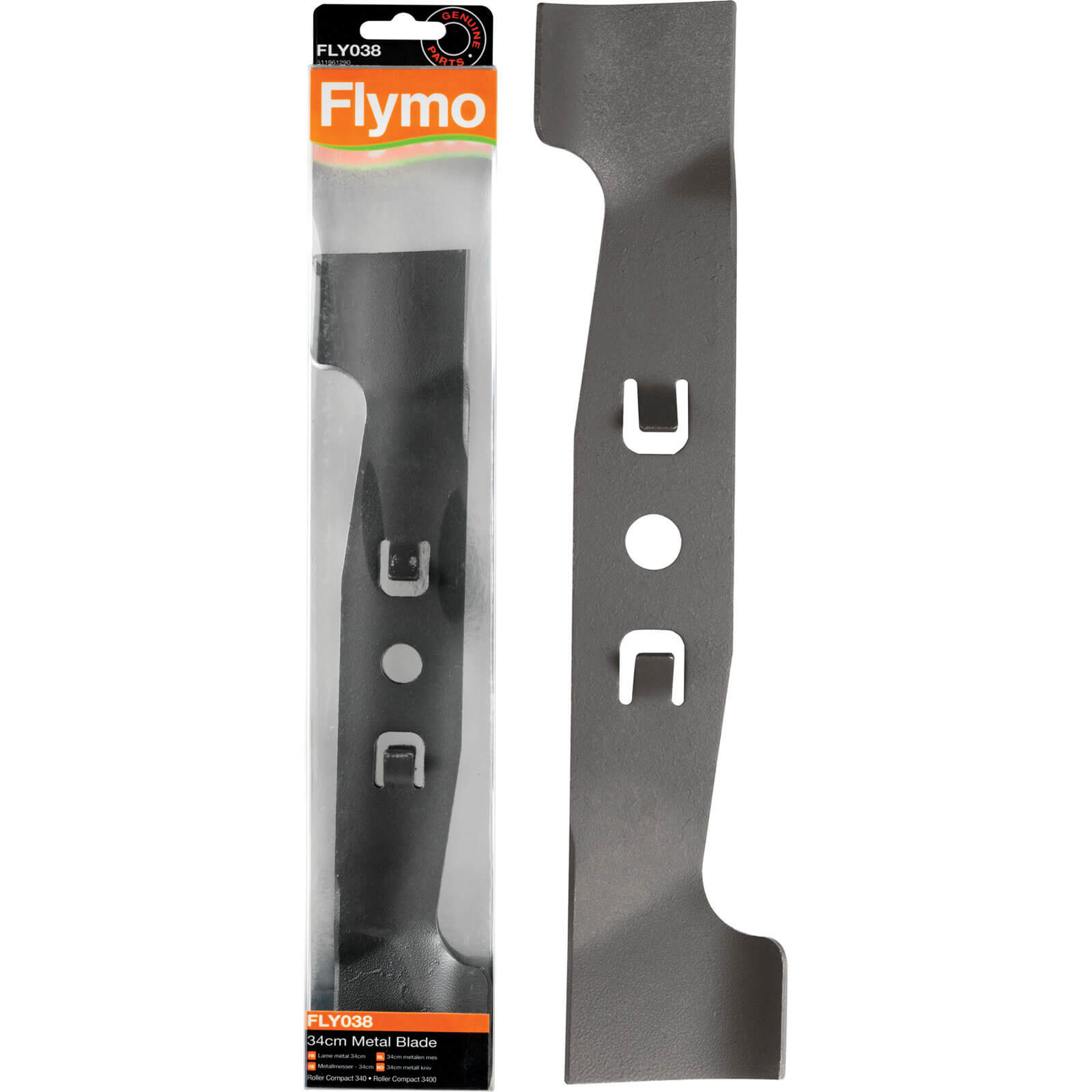 Image of Flymo FLY038 Replacement Metal Blade 34cm for Roller Compact 340 Lawnmowers