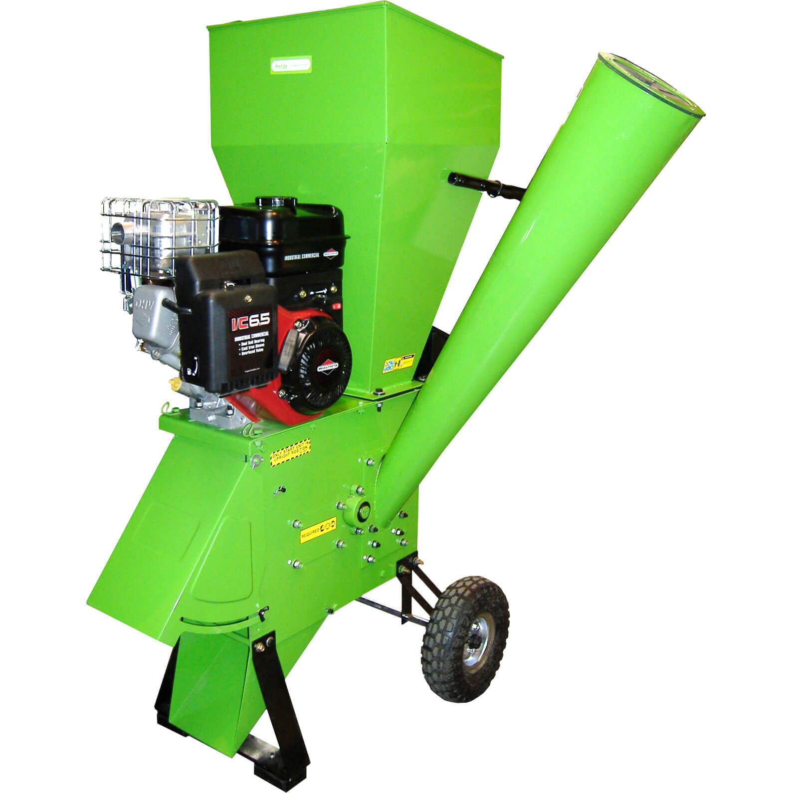 Image of Handy CS65 Petrol Garden Chipper Shredder Max 50mm Capacity with Briggs and Stratton 1450 Series Engine