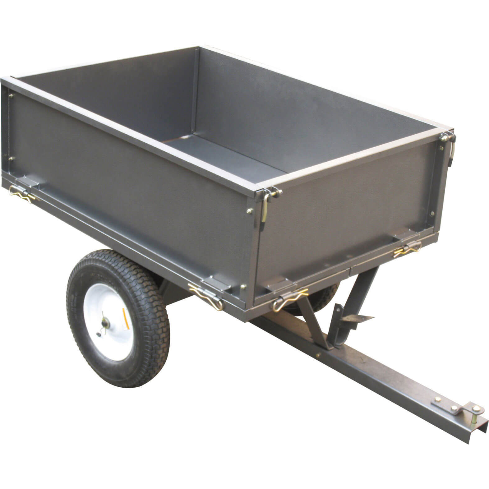 Image of Handy GT500A Steel Garden Towable Dump Cart 227kg Capacity