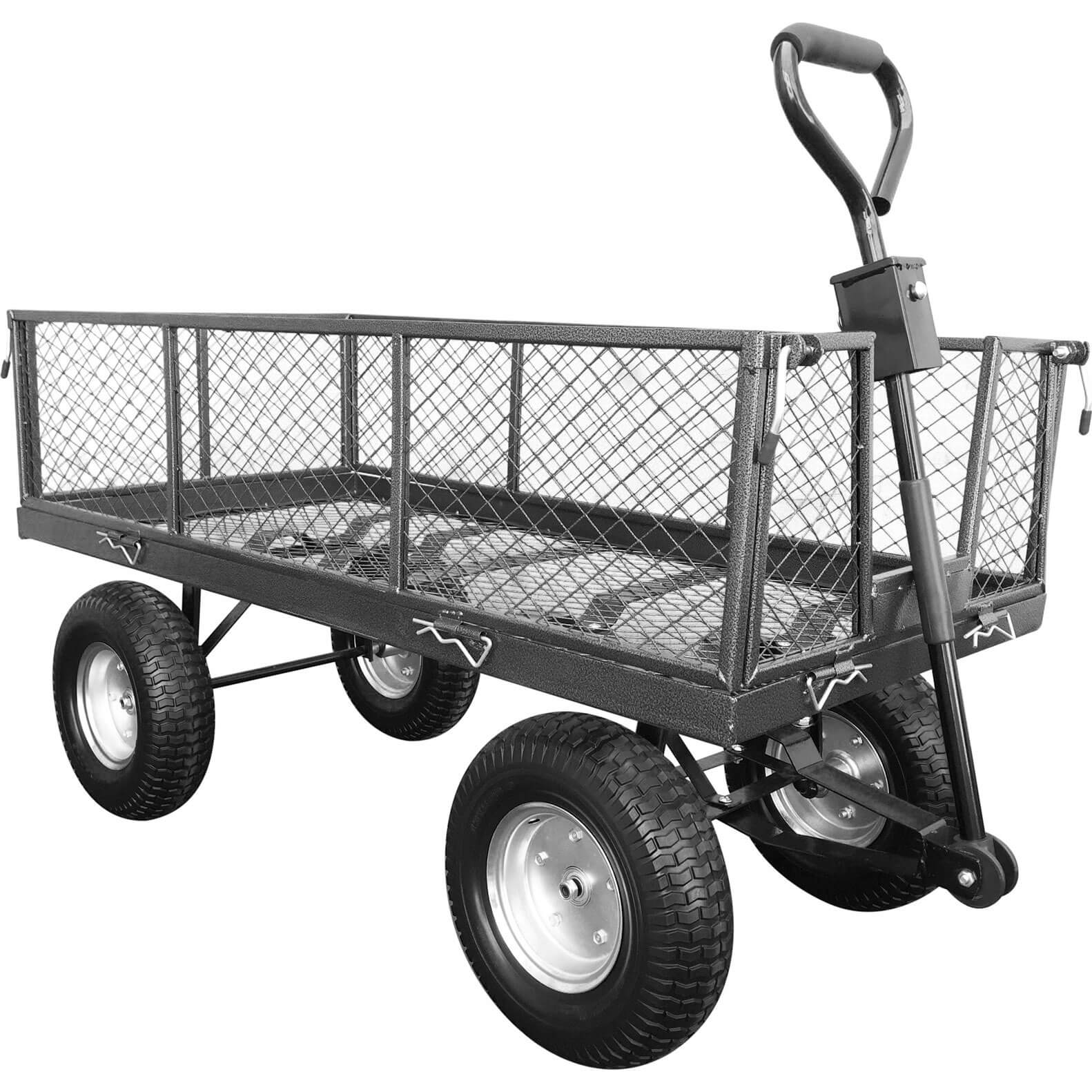 Image of Handy LGT Large Steel Garden Trolley with Punctureless Wheels 350kg Capacity