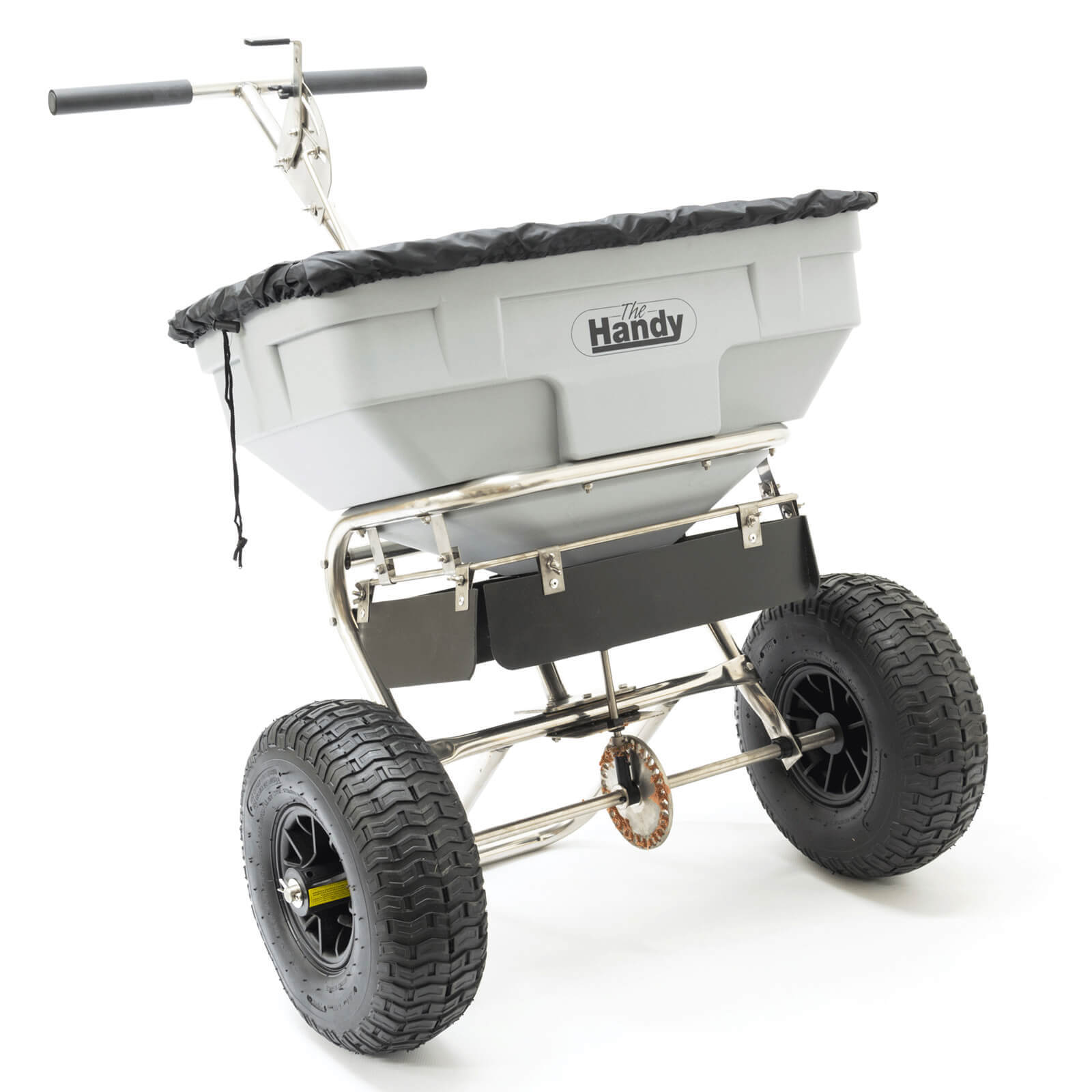 Image of Handy SSALT Stainless Steel Push Feed Grass and Salt Broadcast Spreader 366 Metre Spread Width 57kg Capacity