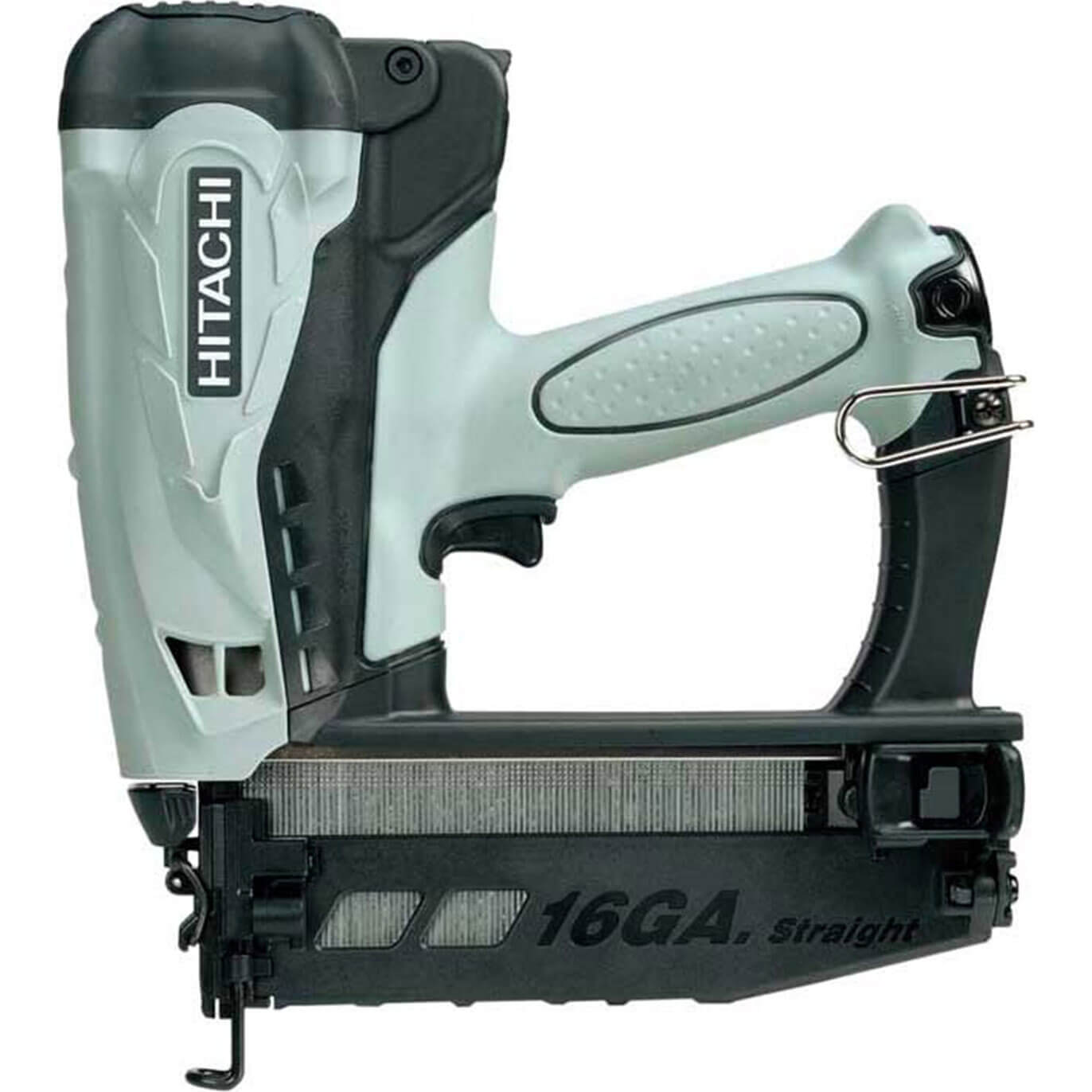 Image of Hitachi NT65GS Cordless Gas Finishing Nail Gun 16 Gauge Straight Nails 25 65mm with 2 Lithium Ion Batteries