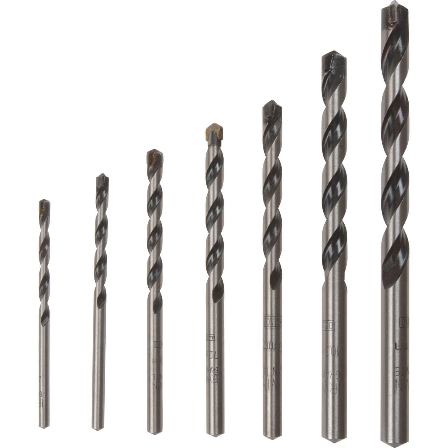 Image of Irwin 7 Piece Granite Drill Bit Set 4 12mm