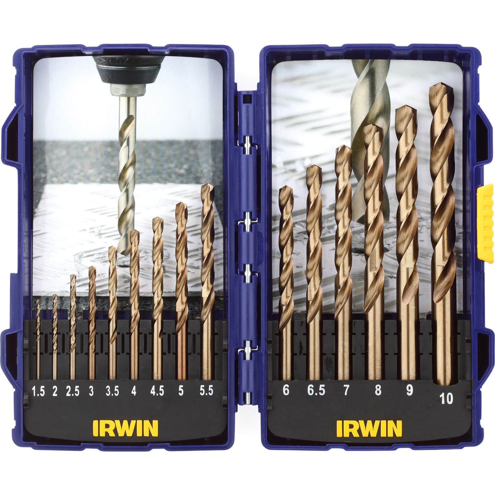 Image of Irwin Pro 15 Piece HSS Cobalt Drill Bit Set 15 10mm