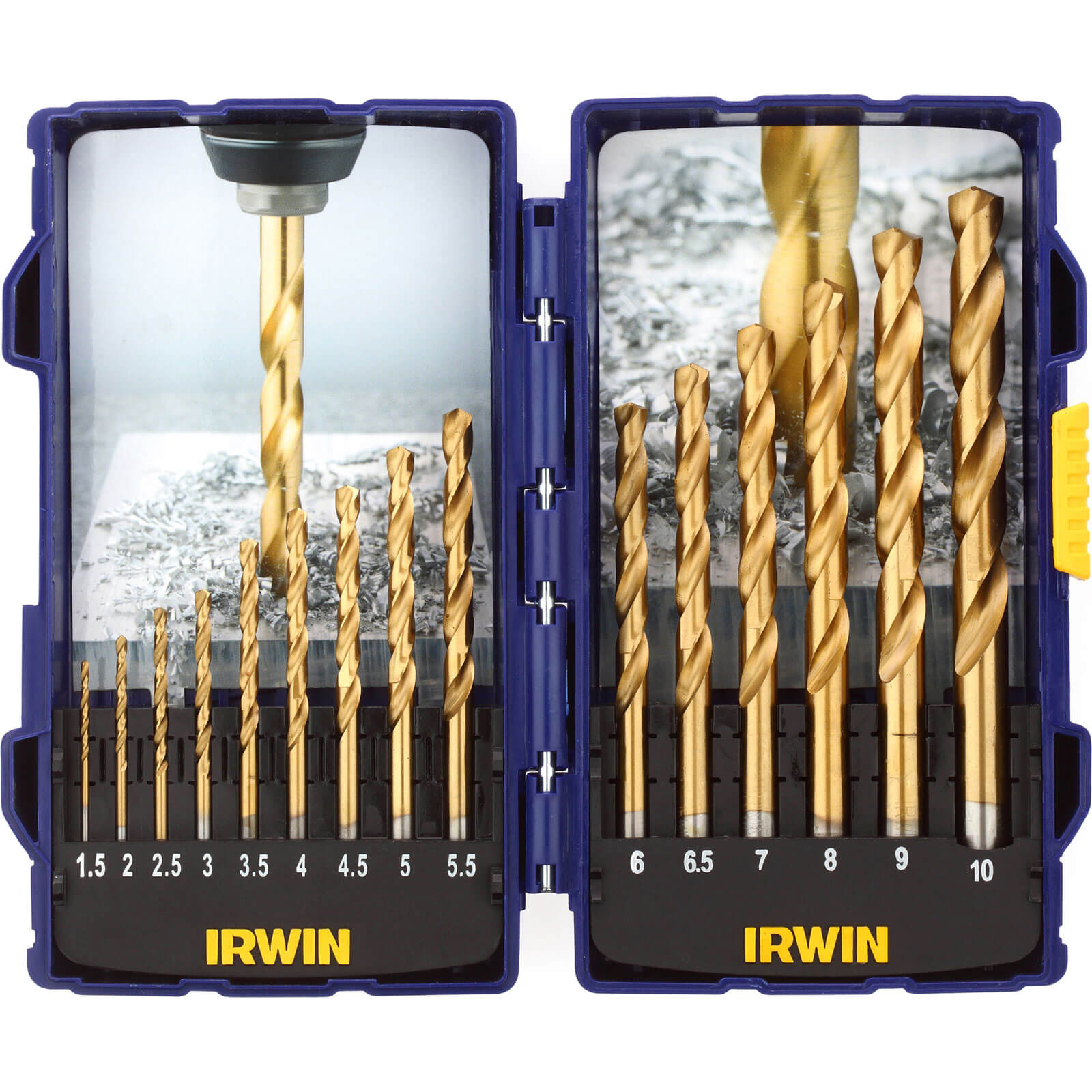 Image of Irwin Pro 15 Piece HSS Titanium Drill Bit Set 15 10mm