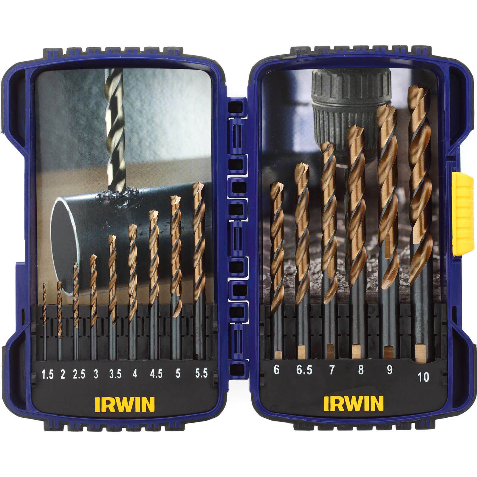 Image of Irwin Pro Turbomax 15 Piece HSS Drill Bit Set 15 10mm