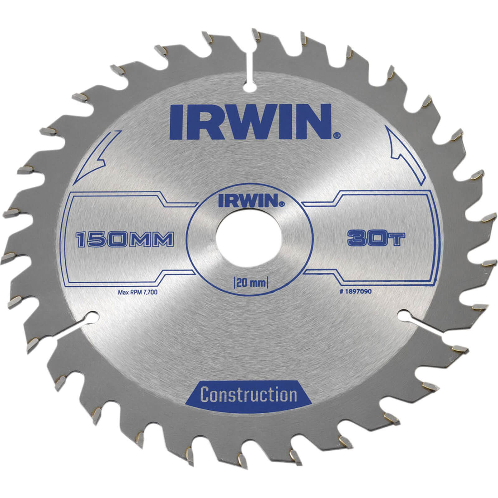 Image of Irwin ATB Circular Saw Blade 150mm x 20mm Bore 30 Teeth