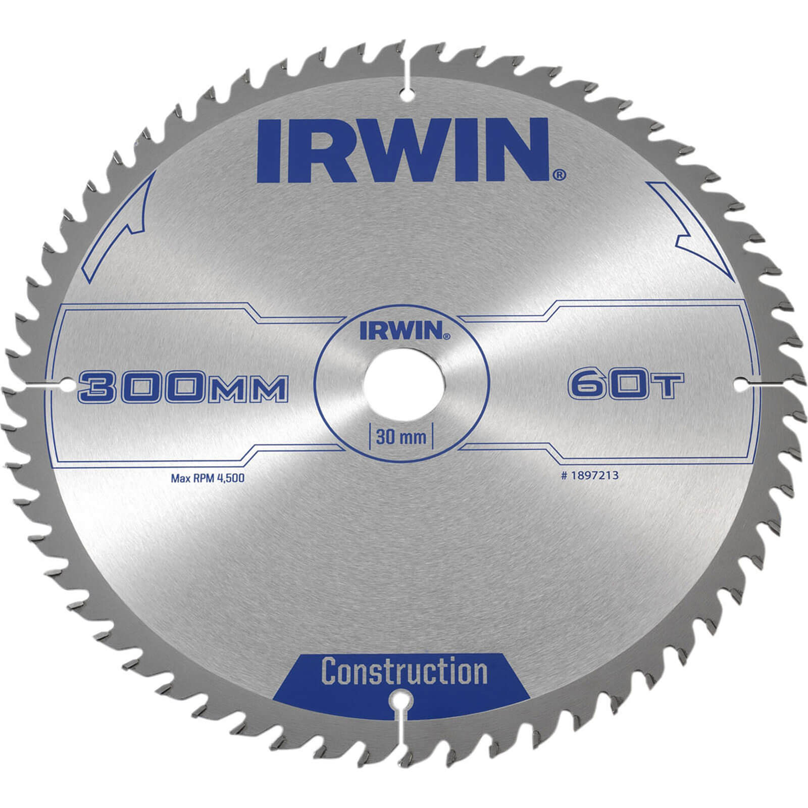 Image of Irwin ATB Circular Saw Blade 300mm x 30mm Bore 60 Teeth