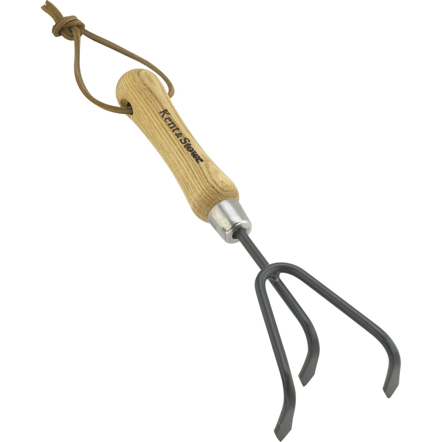 Image of Kent and Stowe 3 Prong Carbon Steel Hand Cultivator